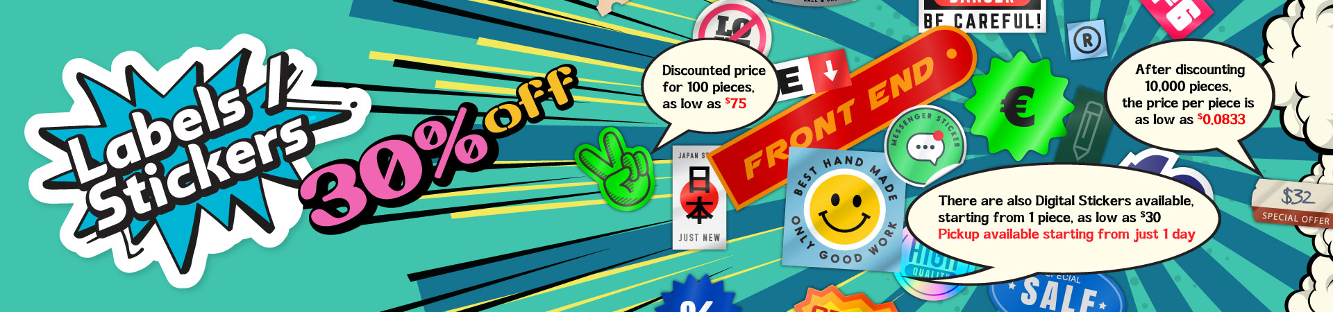 Labels / Stickers 30% off