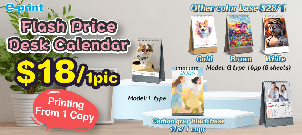 Flash Price $18 Desk Calendar Offer