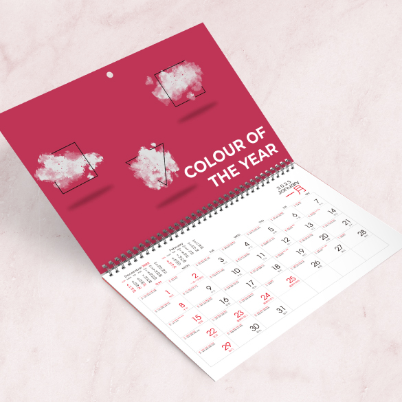 輕薄型個人化DIY掛曆,自主自行設計,適合自用及送禮。