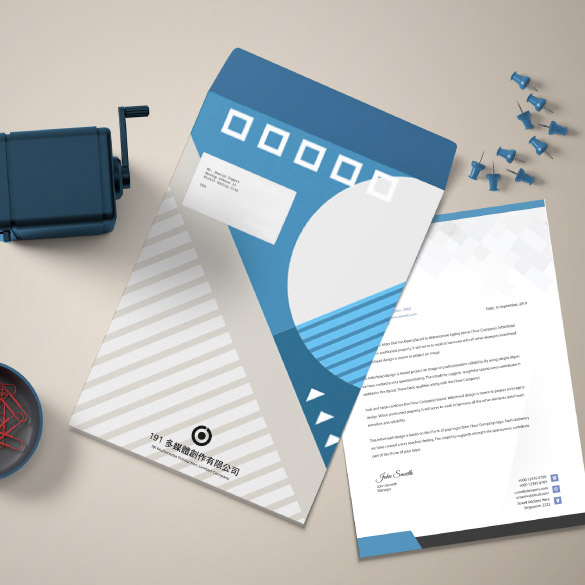 紙製公文袋,膠口企封,方便郵寄,更有窗口位,展示出內部的地址