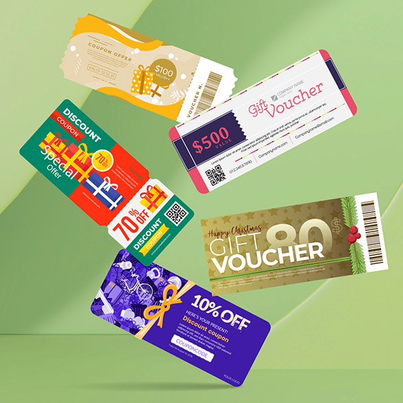 可變數據彩色門券