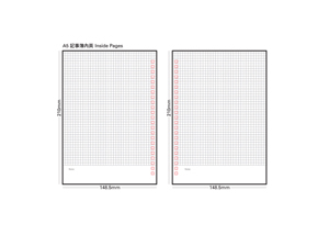 A5 Inside page template 2 - Checked Design 