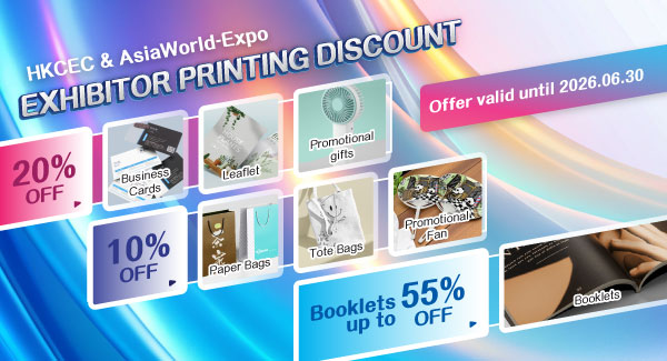 HKCEC & AsiaWorld-Expo EXHIBITOR PRINTING DISCOUNT