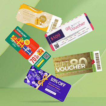 可變數據彩色門券